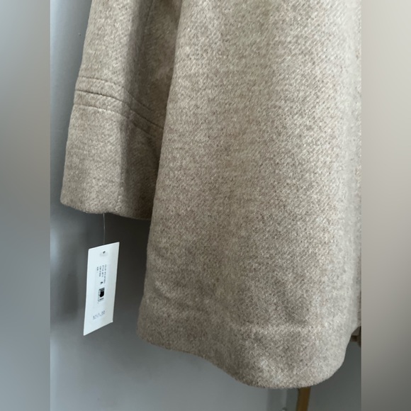 Larry Levin Oatmeal Colored Overcoat NWT ~ Size L - Picture 6 of 16